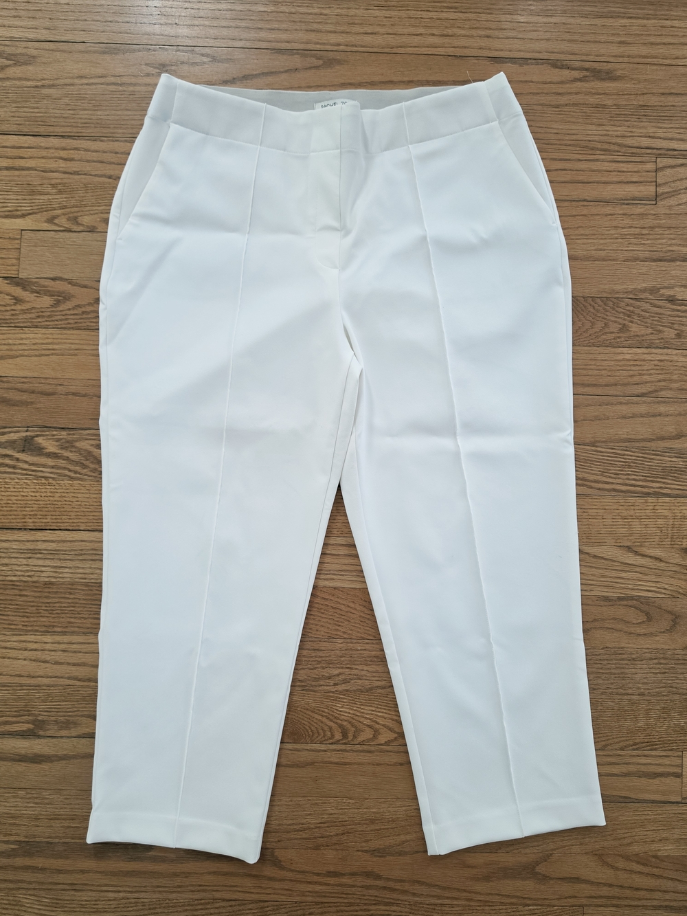 Rachel Zoe White Curvy Capri Pants Size 12